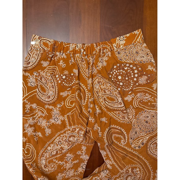 Zara set - tank & pants bandana print. L top, XL pants‎ Brown Pockets Cupro - Picture 12 of 16